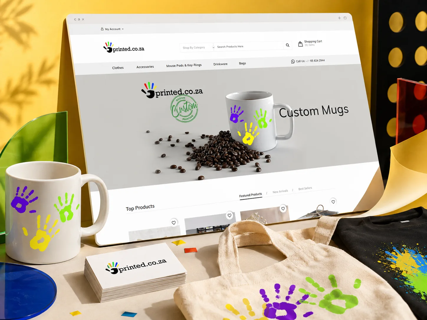 Printed ecommerce artwork
